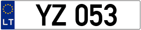 Trailer License Plate